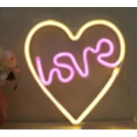 KEY-WIN Lampu Dekorasi LED Neon Light Model Love Heart - M04 - Warm White