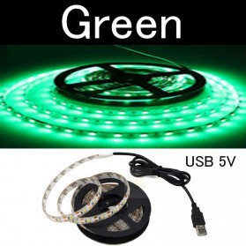 GBKOF Lampu LED Strip USB Night Light TV Background 2835 300 LED 5 Meter - GR005 - Green