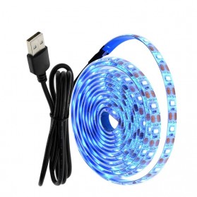 Hunta Lampu LED Strip USB Night Lamp Home Decoration 2835 300 LED 5 Meter - LED-D100 - Blue