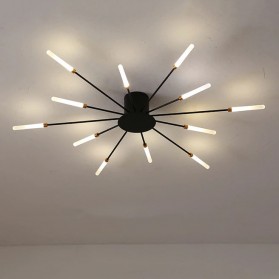 JLUN Lampu LED Plafon Modern Ceiling Light Chandelier 12W Neutral White - M235 - Black