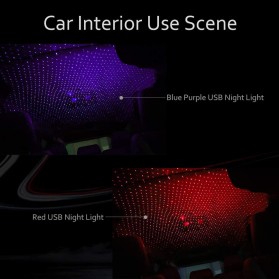 ACNF Lampu Mobil LED Starry Sky Atmosphere Lamp Projector - ACN3 - Red - 5