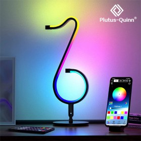 Plutus-Quinnn Lampu Dekorasi Meja Bluetooth LED RGB Dimmable - TW-L2 - Black
