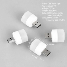 Oobest Lampu LED Mini USB 1W Cool White - OB60 - White - 7