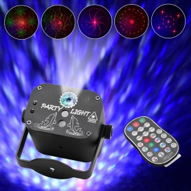 SZWIYXE Proyektor Laser Lampu LED Disco Party 60 Patterns - YXE-14 - Black