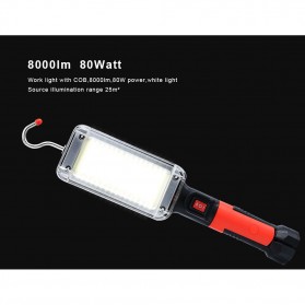 CoBa Senter Lampu Gantung Lantera Emergency Floodlight Light Stick Rechargeable 700 Lumens - ZJ-8859-B - Red/Black - 6