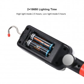 CoBa Senter Lampu Gantung Lantera Emergency Floodlight Light Stick Rechargeable 700 Lumens - ZJ-8859-B - Red/Black - 10
