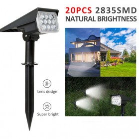 T-SUN Lampu Taman Outdoor Solar Power Waterproof 10 LED - TS-G2202 - White - 4