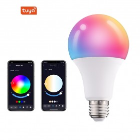 TUYA Lampu Bohlam RGB Smart Bulb Bluetooth Control E27 10 W - TY-10W - White