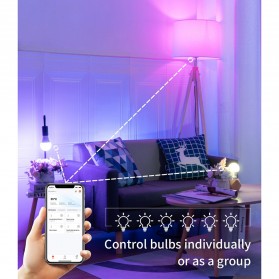 TUYA Lampu Bohlam RGB Smart Bulb Bluetooth Control E27 10 W - TY-10W - White - 5