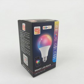 TUYA Lampu Bohlam RGB Smart Bulb Bluetooth Control E27 10 W - TY-10W - White - 10