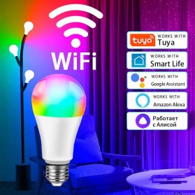 TUYA Lampu Bohlam LED RGBCW Smart Bulb WiFi E27 9W - A60 - White
