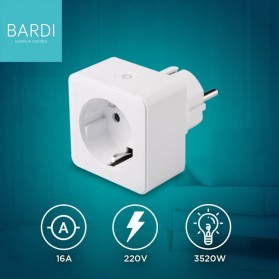 Bardi Smart PLUG WiFi Wireless Colokan IoT Smart Home - White - 2