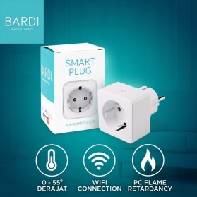 Bardi Smart PLUG WiFi Wireless Colokan IoT Smart Home - White - 3
