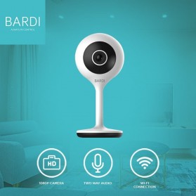 Bardi Smart IP Camera CCTV WiFi IoT Home Automation - White - 1