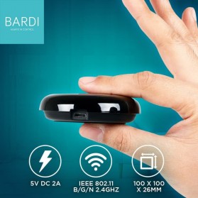 BARDI Smart Univesal IR Remote WiFi Wireless IoT Home Automation - Black - 2