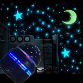 LNEW KERI Lampu Proyektor LED Moon Night Light Star Kids - XKL-Q6 - Black