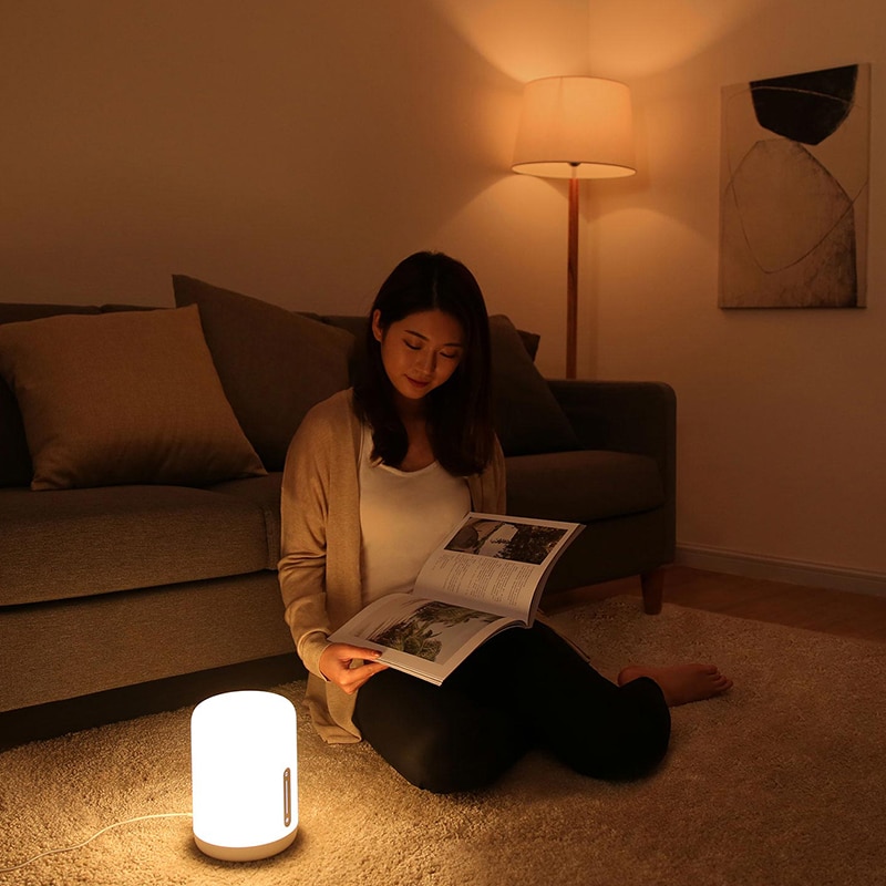 Xiaomi Mijia Bedside Lamp 2 Lampu Tidur LED RGB Bluetooth