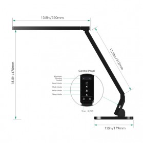Aukey Lampu Meja Belajar LED - LT-T1 - Black - 4