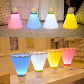 Creative Badminton Night Light LED - White - 2