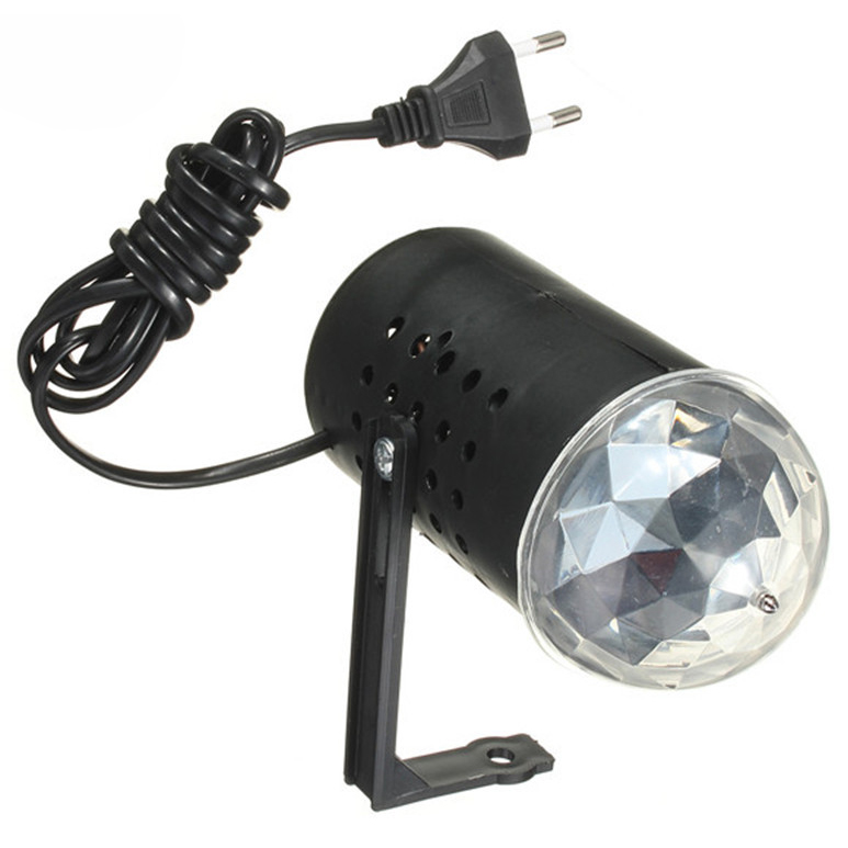 Gambar produk AGM Rotating Crystal Magic Ball Sound Activated LED Disco Lamp - W668