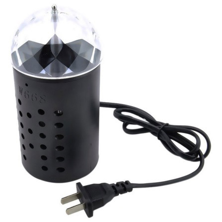 Gambar produk AGM Rotating Crystal Magic Ball Sound Activated LED Disco Lamp - W668