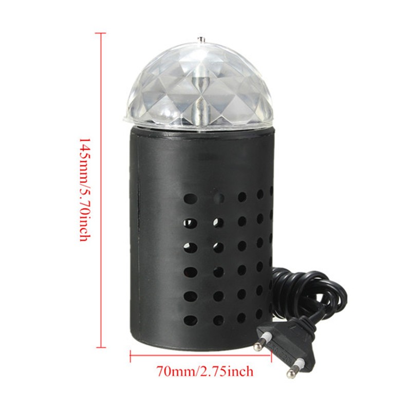 Gambar produk AGM Rotating Crystal Magic Ball Sound Activated LED Disco Lamp - W668
