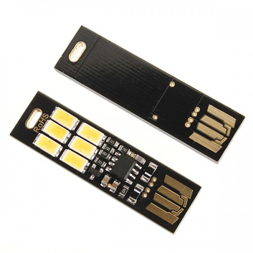 Lampu LED Mini USB 1W 50LM 3000K Warm White - 151104 - Black