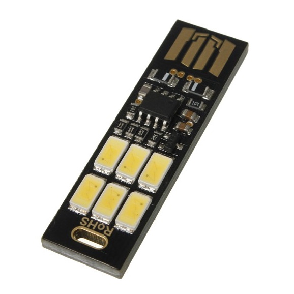 Lampu LED Mini USB 1W 50LM 3000K Warm White - 151104 - Black