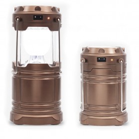 Lampu Lantera Emergency Tenaga Solar 12W - G-85 - Brown - 1