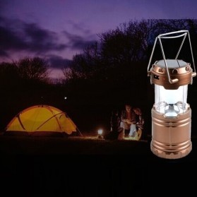Lampu Lantera Emergency Tenaga Solar 12W - G-85 - Brown - 3