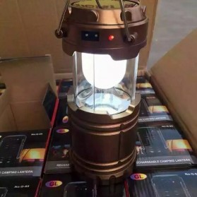 Lampu Lantera Emergency Tenaga Solar 12W - G-85 - Brown - 5