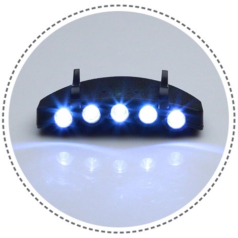 TaffLED Senter Klip Topi  LED  Clip Headlamp M1802 Black 