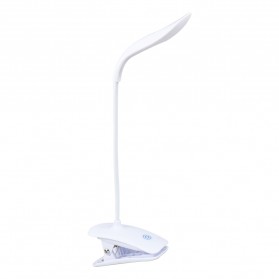 LED Lampu Meja Belajar Eye Protection Desk Lamp Clip B14 - SST812 - White