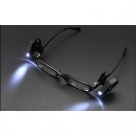 TaffLED Lampu Baca LED Klip Kacamata Glasses Light 1 PCS - ZMD00165 - Black - 7