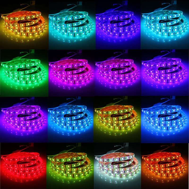 Lampu Led Strip 5050 Rgb 16 Colors 1m With Remote Control Multi