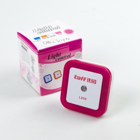 TaffLED Lampu Tidur LED Sensor Cahaya EU Plug - L200 - Pink - 5