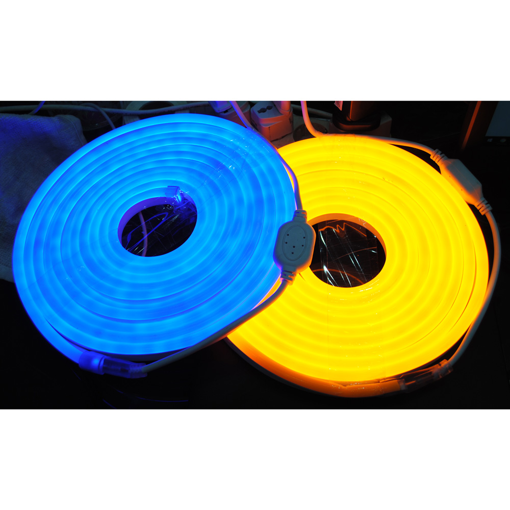 Lampu LED Strip 2835 220V 1 Meters EU Plug Yellow 