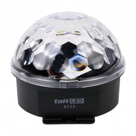 TaffLED Lampu Proyektor LED Crystal Magic Ball Disco Light 20W - AC20 - White