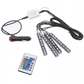 SAARMAT Lampu LED Car Interior Light 5050 RGB + Remote Control - APPFWD1
