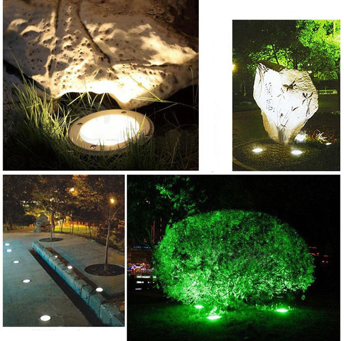 Lampu Tanam LED Outdoor Waterproof Aluminium Dim 160MM 