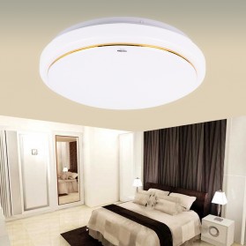 TaffLED Lampu LED Plafon Modern 24W 25cm Cool White - DZ5730 - White/Gold - 1