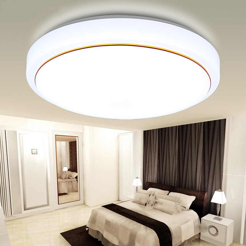  Lampu  LED  Plafon  Modern 36W 40cm White Gold 