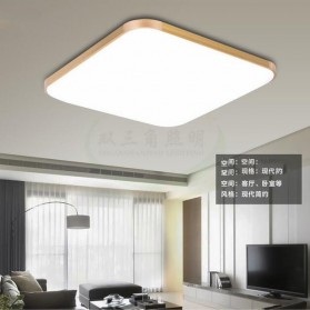  Lampu LED Plafon Super Slim 48W 65x43cm White Gold 