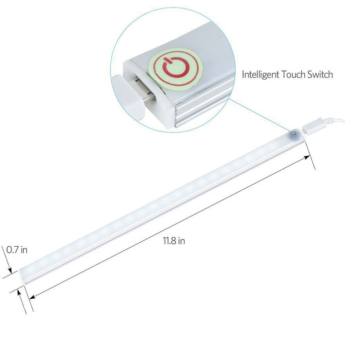  Lampu LED Strip Touch Lamp White JakartaNotebook com