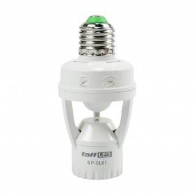 TaffLED Smart Fitting Lampu Bohlam E27 Infrared Sensor Lamp Holder - SP-SL01 - White - 1