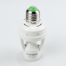 TaffLED Smart Fitting Lampu Bohlam E27 Infrared Sensor Lamp Holder - SP-SL01 - White - 2