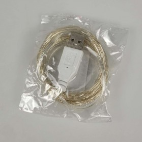 Epistar Lampu Hias Dekorasi USB Powered 50 LED 5 Meter - SZ - Warm White - 9