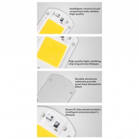 Chip Lampu COB LED Floodlight Spotlight 220V 30W - Cool White - White - 3