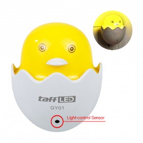 TaffLED Lampu LED Sensor Deteksi Cahaya Model Chicken Yellow Light - GY01 - Yellow