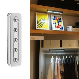 Push Touch Wall Light LED Lamp 5 LED - LE5 - Silver